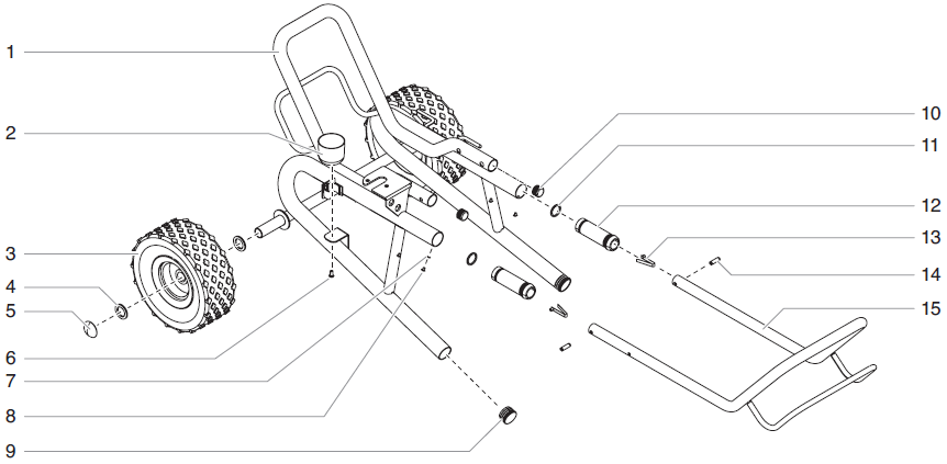 Impact 740/840 Low Rider Cart (P/N 805-289)